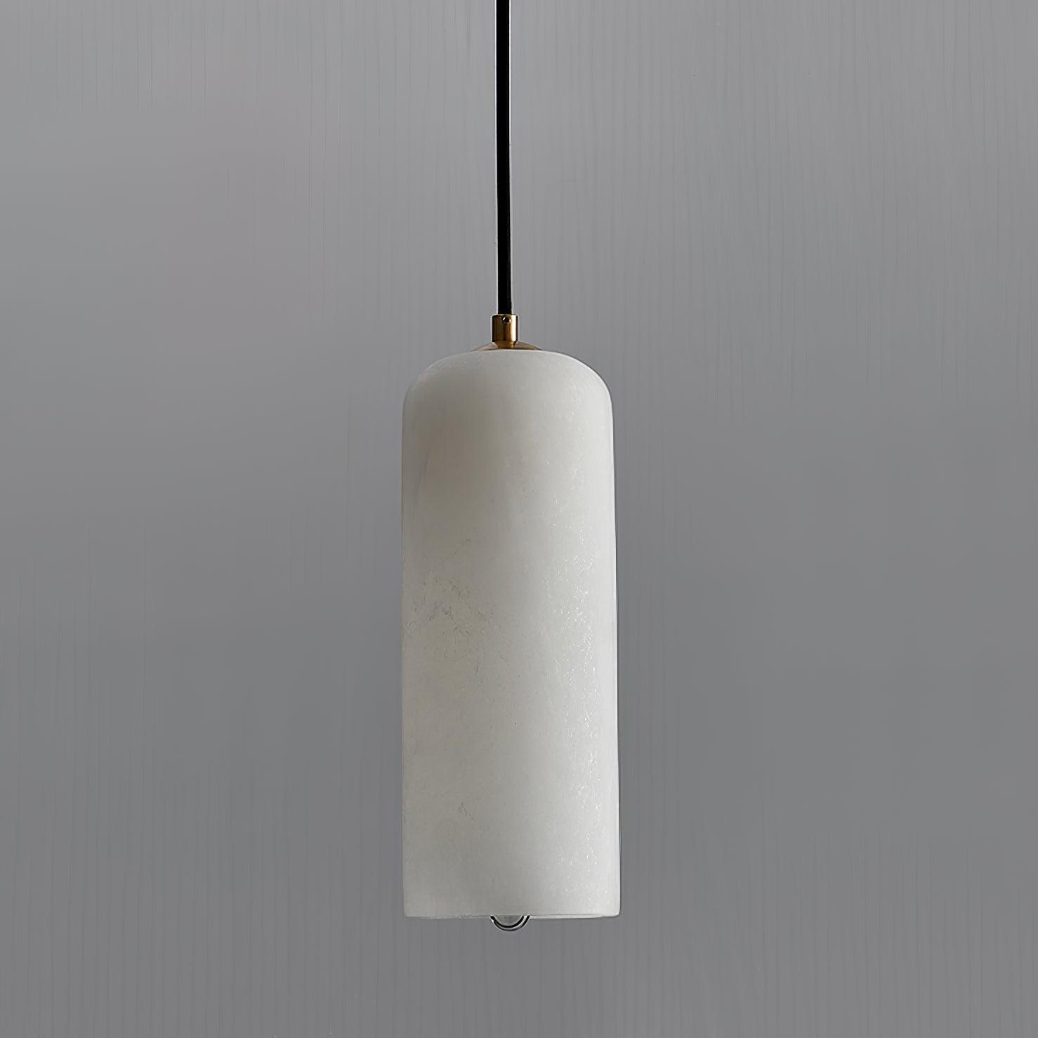 Mid-Century Modern Alabaster Pendant Light Fixture for Dining Room & Entryway