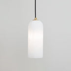 Mid-Century Modern Alabaster Pendant Light Fixture for Dining Room & Entryway