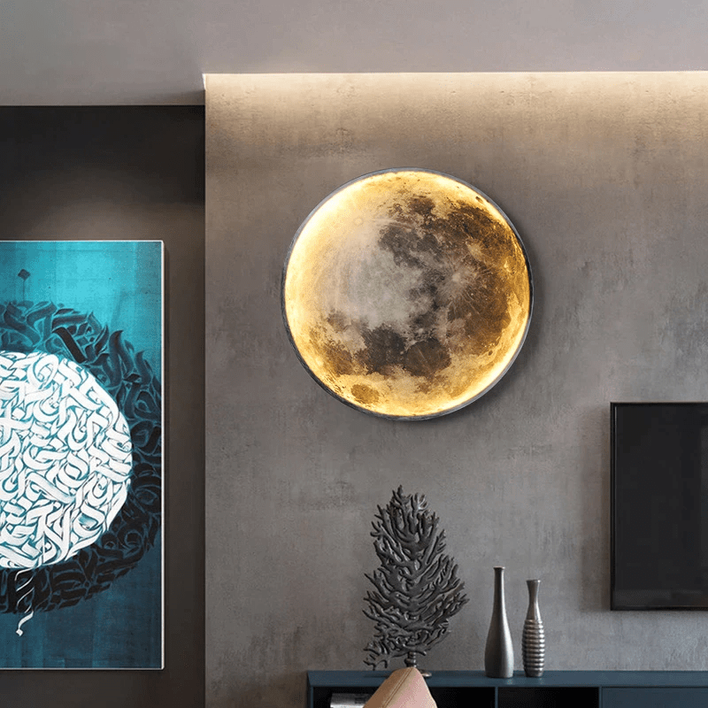 LED Moon Lamp | Remote Control, Adjustable Brightness & Color Temperature for Bedroom and Living Room Decor
