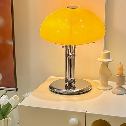 LED Mushroom Table Lamp - Modern Design with Adjustable Brightness for Home Office & Living Room Use