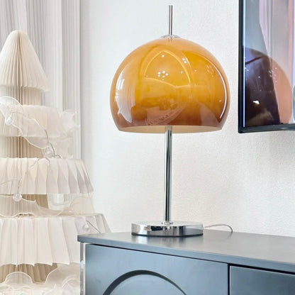 LED Mushroom Table Lamp - Modern Design with Adjustable Brightness for Home Office & Living Room Use