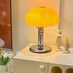 LED Mushroom Table Lamp - Modern Design with Adjustable Brightness for Home Office & Living Room Use
