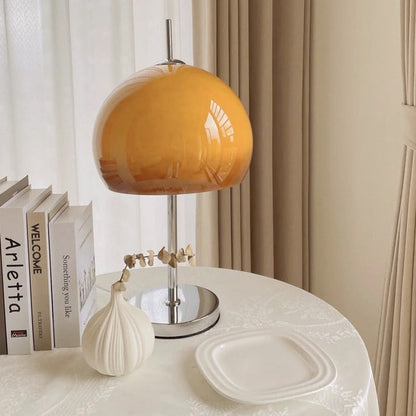 LED Mushroom Table Lamp - Modern Design with Adjustable Brightness for Home Office & Living Room Use