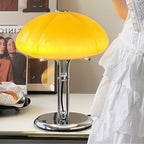 LED Mushroom Table Lamp - Modern Design with Adjustable Brightness for Home Office & Living Room Use