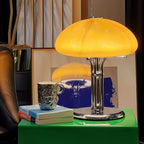 LED Mushroom Table Lamp - Modern Design with Adjustable Brightness for Home Office & Living Room Use