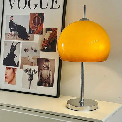 LED Mushroom Table Lamp - Modern Design with Adjustable Brightness for Home Office & Living Room Use