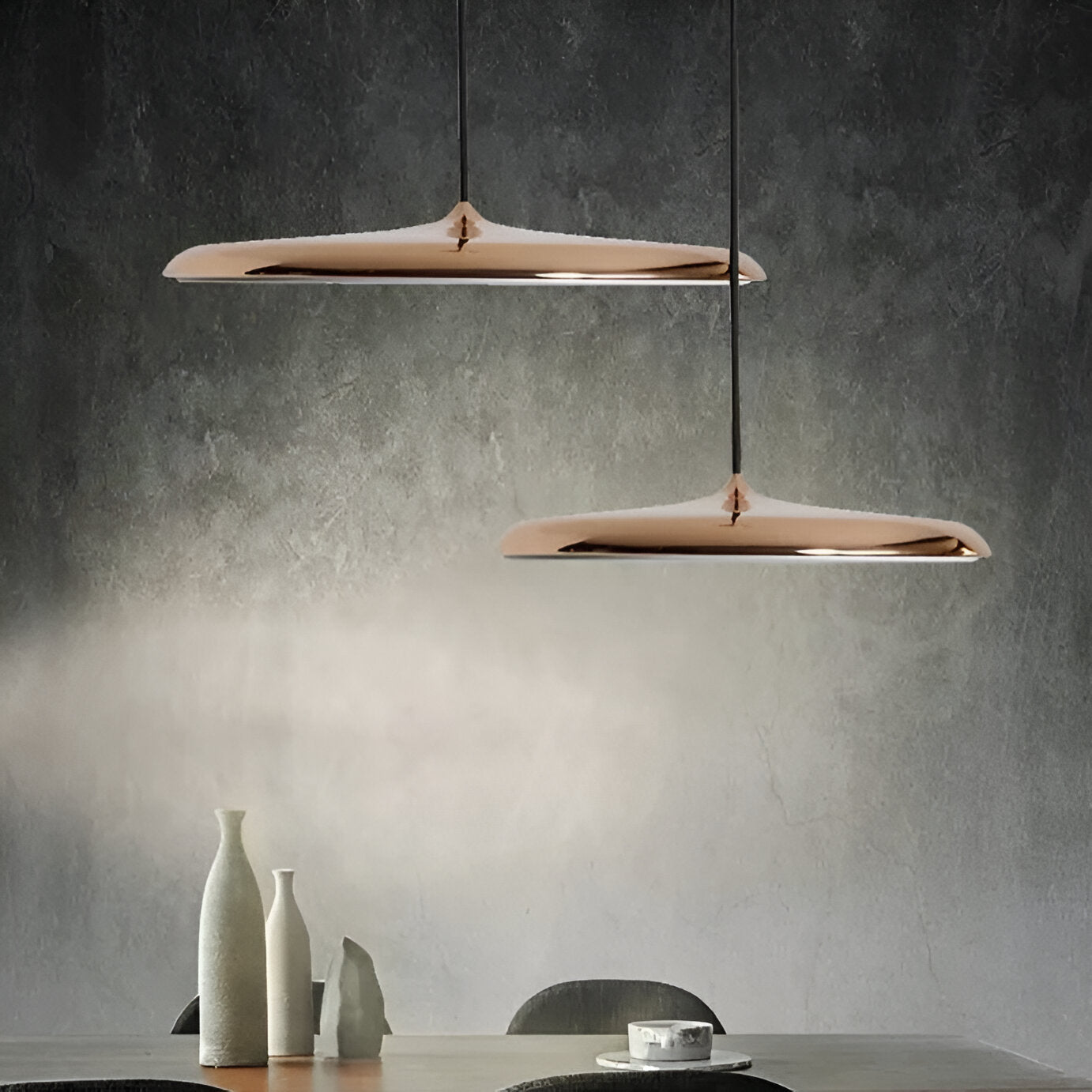 LED Pendant Light Fixture - Nordic Modern Flying Saucer Design for Kitchen, Dining Room & Living Room Lighting