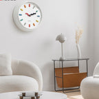 Modern Wall Clock with Minimalist Design - Silent Quartz Movement for Living Room & Office Decor