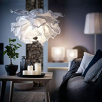 Nordic Paper Cloud Pendant Lamp - Modern Hanging Light Fixture for Living Room & Dining Room
