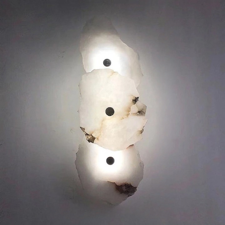 Modern Irregular Marble Wall Lamp - Unique Decorative Lighting Fixture for Living Room & Bedroom