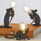 LED Mouse Night Table Lamp - Cute Animal Design for Kids' Bedroom & Nursery Lighting