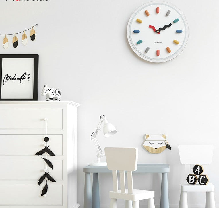 Modern Wall Clock with Minimalist Design - Silent Quartz Movement for Living Room & Office Decor
