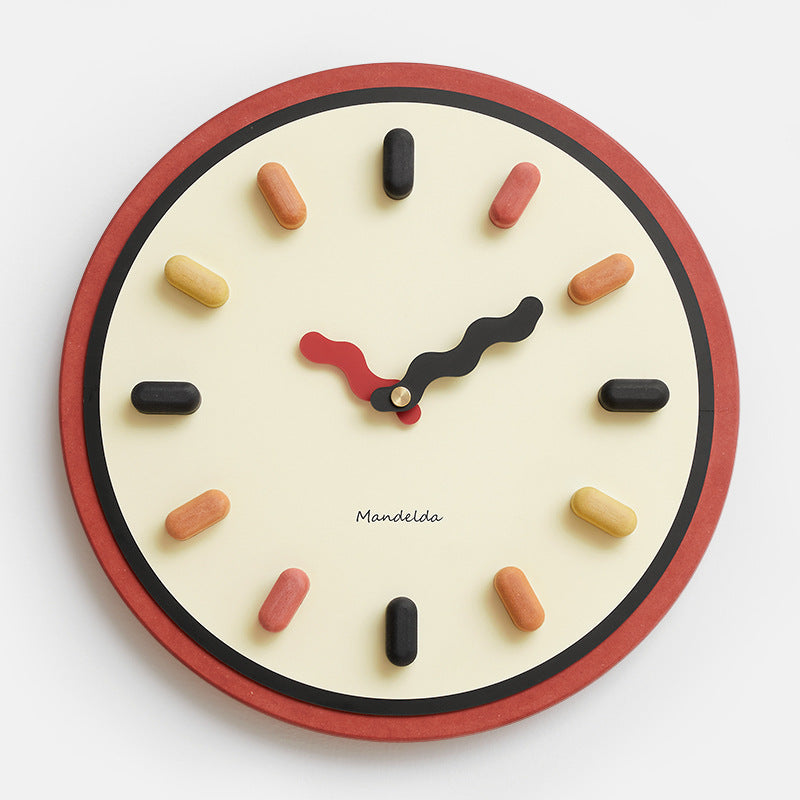 Modern Wall Clock with Minimalist Design - Silent Quartz Movement for Living Room & Office Decor