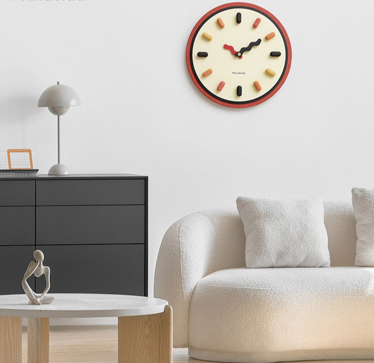 Modern Wall Clock with Minimalist Design - Silent Quartz Movement for Living Room & Office Decor