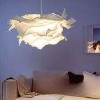 Nordic Paper Cloud Pendant Lamp - Modern Hanging Light Fixture for Living Room & Dining Room