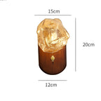 Ice Glass Cube Wall Lamp - Nordic Style Fixture for Modern Home Decor & Ambient Lighting