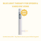 At-Home Blue Light Therapy Device | Non-Invasive Treatment for Spider & Varicose Veins, Portable & Rechargeable for Clearer Skin