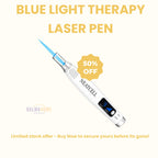 Blue Light Therapy Laser Pen | Acne, Dark Spot & Spider Vein Treatment for Safe At-Home Skin Care