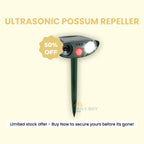 Ultrasonic Possum Repeller | Solar Powered, Waterproof & Chemical-Free for Effective Outdoor Pest Control