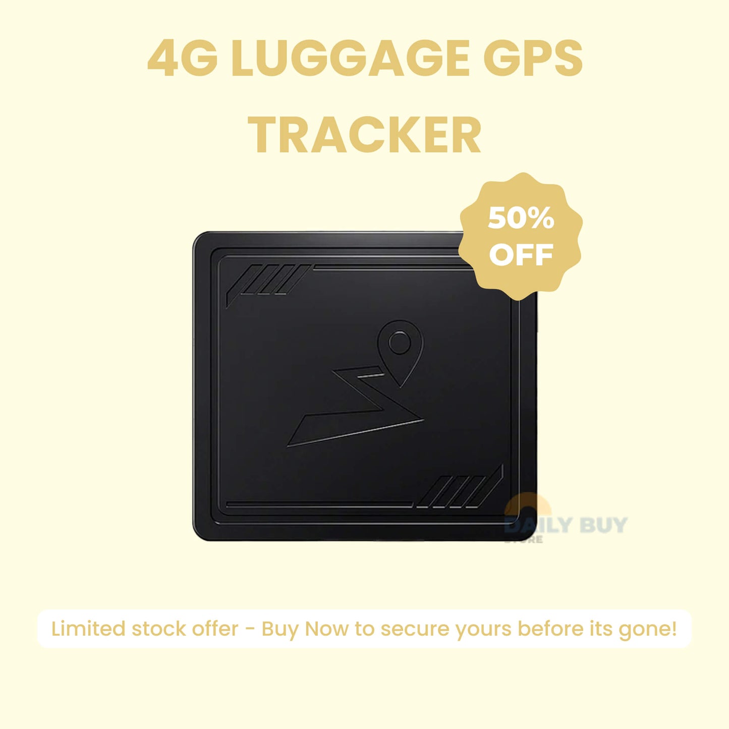 4G Luggage GPS Tracker with Real-Time Location | No Subscription, Geofencing Alerts & Anti-Theft Design for Travel Security