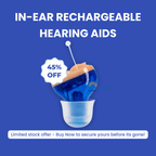 In-Ear Rechargeable Hearing Aids with Clear Sound, Long Battery Life, Comfortable Fit for Daily Use and Enhanced Hearing