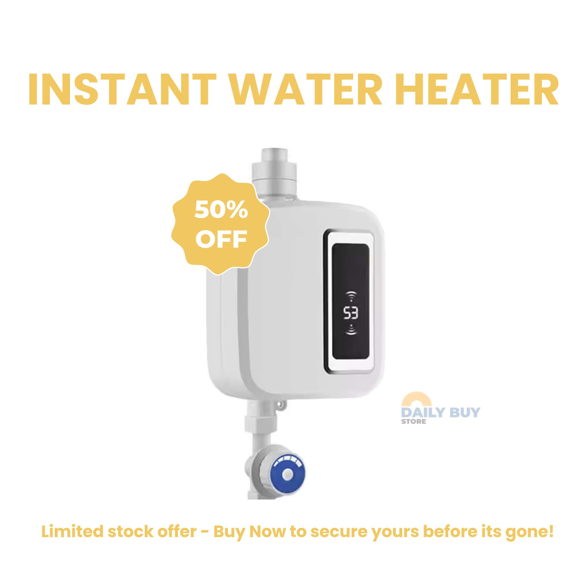 Instant Water Heater | Compact, Energy-Efficient & Ideal for Bathrooms, Kitchens, and Offices