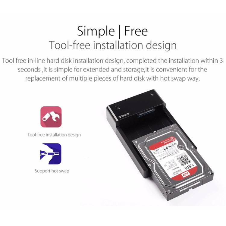 USB 3.0 HDD Docking Station | Tool-Free, Hot-Swap Compatible for 2.5 & 3.5 Inch Hard Drives