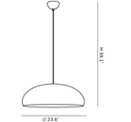 LED Pendant Light - Italian Design Fixture with Adjustable Height for Kitchen, Dining Room, and Living Room Lighting