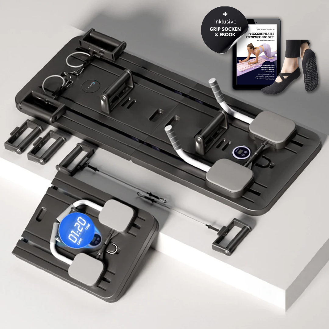 Pilates Reformer Set | Core Strengthening, Flexibility & Compact for Home or Office Use