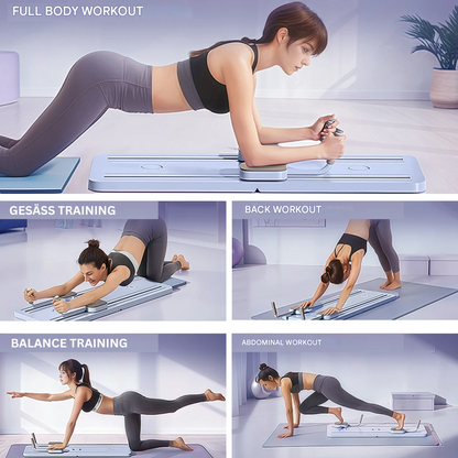 Pilates Reformer Set | Core Strengthening, Flexibility & Compact for Home or Office Use