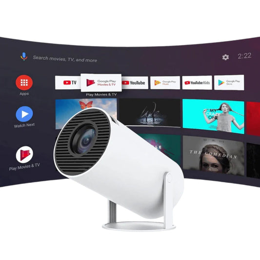 Portable 4K Mini Projector | Compact Design, Wi-Fi 6 & Bluetooth 5.0 for Home Entertainment & Outdoor Movie Nights