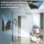 Portable 4K Mini Projector | Compact Design, Wi-Fi 6 & Bluetooth 5.0 for Home Entertainment & Outdoor Movie Nights