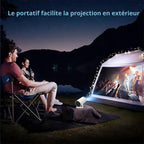 Portable 4K Mini Projector | Compact Design, Wi-Fi 6 & Bluetooth 5.0 for Home Entertainment & Outdoor Movie Nights
