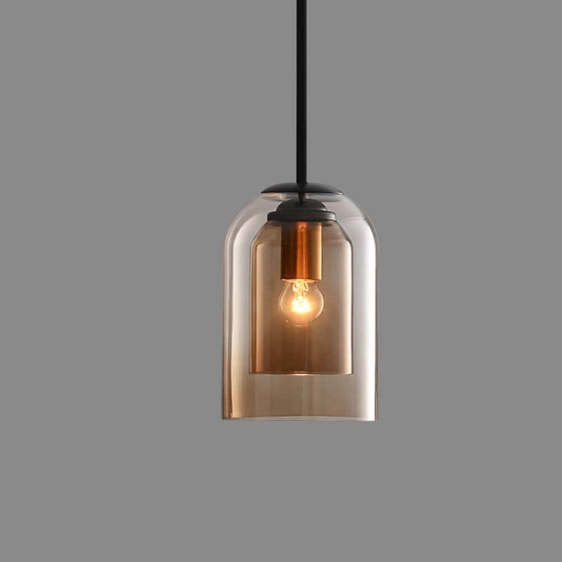 LED Pendant Lamp - Modern Adjustable Fixture with Clear Glass Shade for Kitchen & Dining Room Lighting
