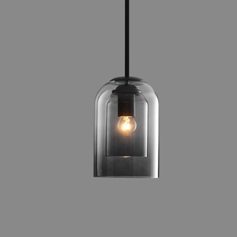 LED Pendant Lamp - Modern Adjustable Fixture with Clear Glass Shade for Kitchen & Dining Room Lighting