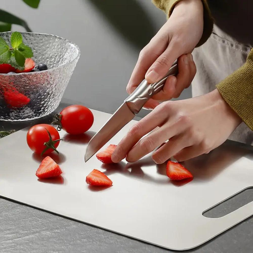 Premium Stainless Steel Chopping Board | Antibacterial, Scratch-Resistant & Ideal for Safe Food Preparation