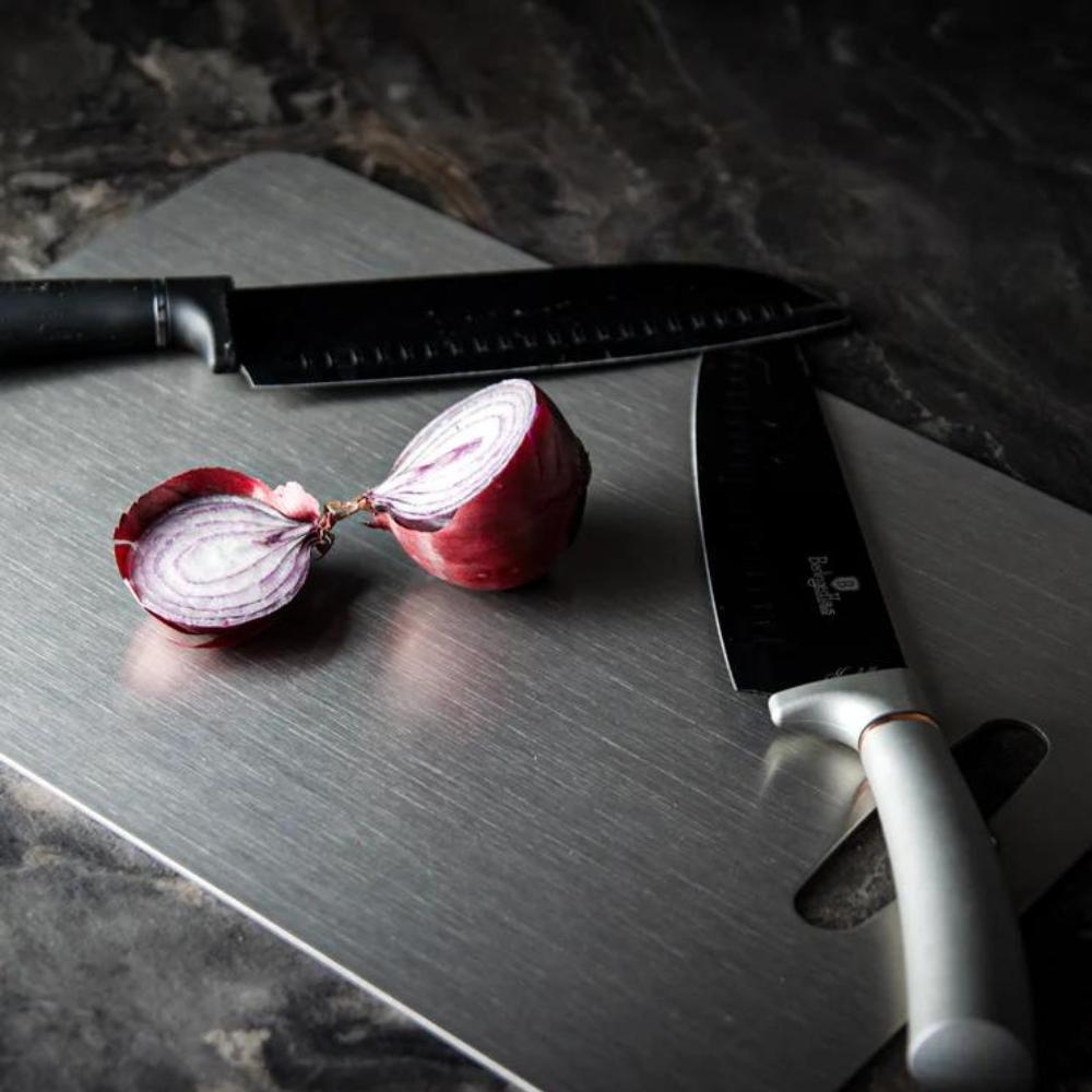 Premium Stainless Steel Chopping Board | Antibacterial, Scratch-Resistant & Ideal for Safe Food Preparation