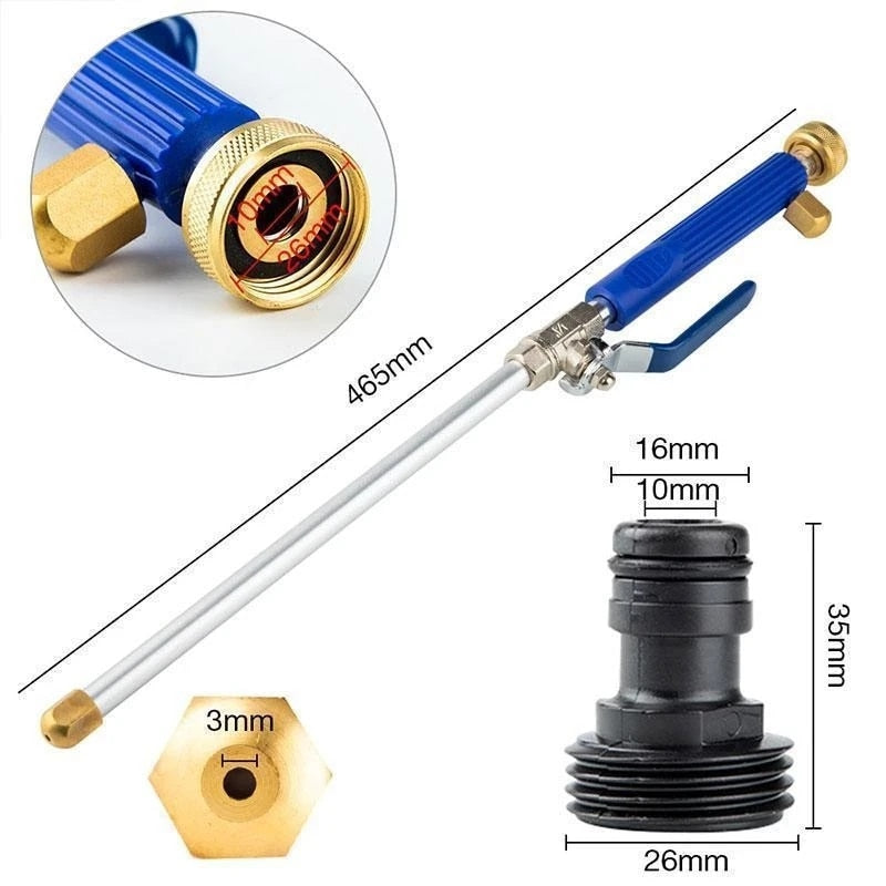 Heavy-Duty Power Washer Hose Attachments: High-Pressure Sprayer, Jet Wash Head & Handle for Effortless Outdoor Cleaning