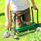 2-in-1 Gardening Kneeler & Seat | Cushioned, Lightweight Design with Tool Storage for Comfortable Gardening Tasks