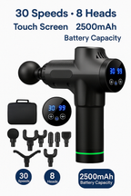 Professional Massage Gun | 30 Speeds, 8 Attachments & Touch Screen for Muscle Recovery and Pain Relief