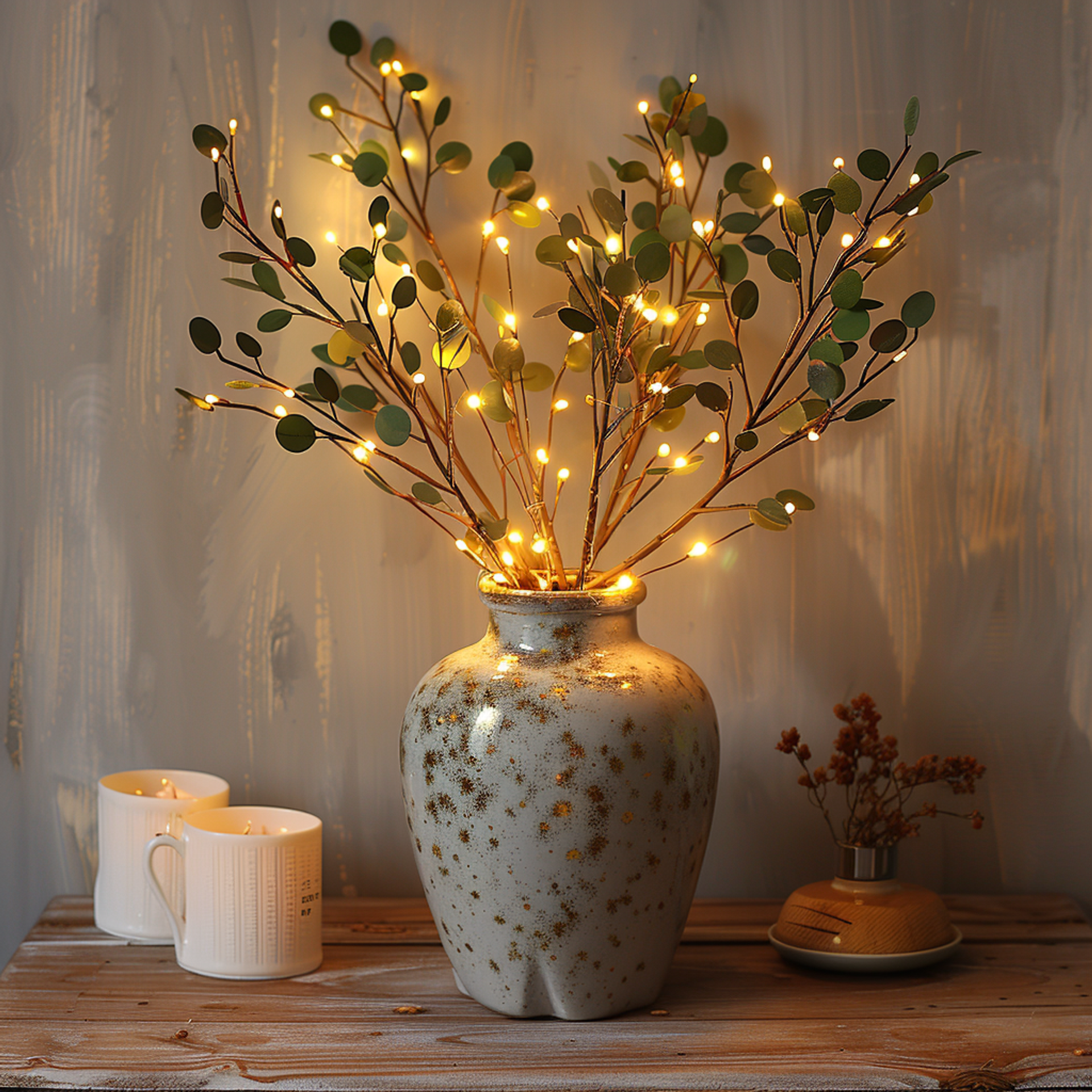 LED Twinkling Fairy Lights on Branch - Decorative String Lights for Indoor & Outdoor Use, Perfect for Parties and Home Decor