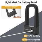 NFC Smart Bike U Lock | Heavy Duty Anti-Theft, Quick Unlock & Universal Fit for Road, Mountain & Folding Bikes