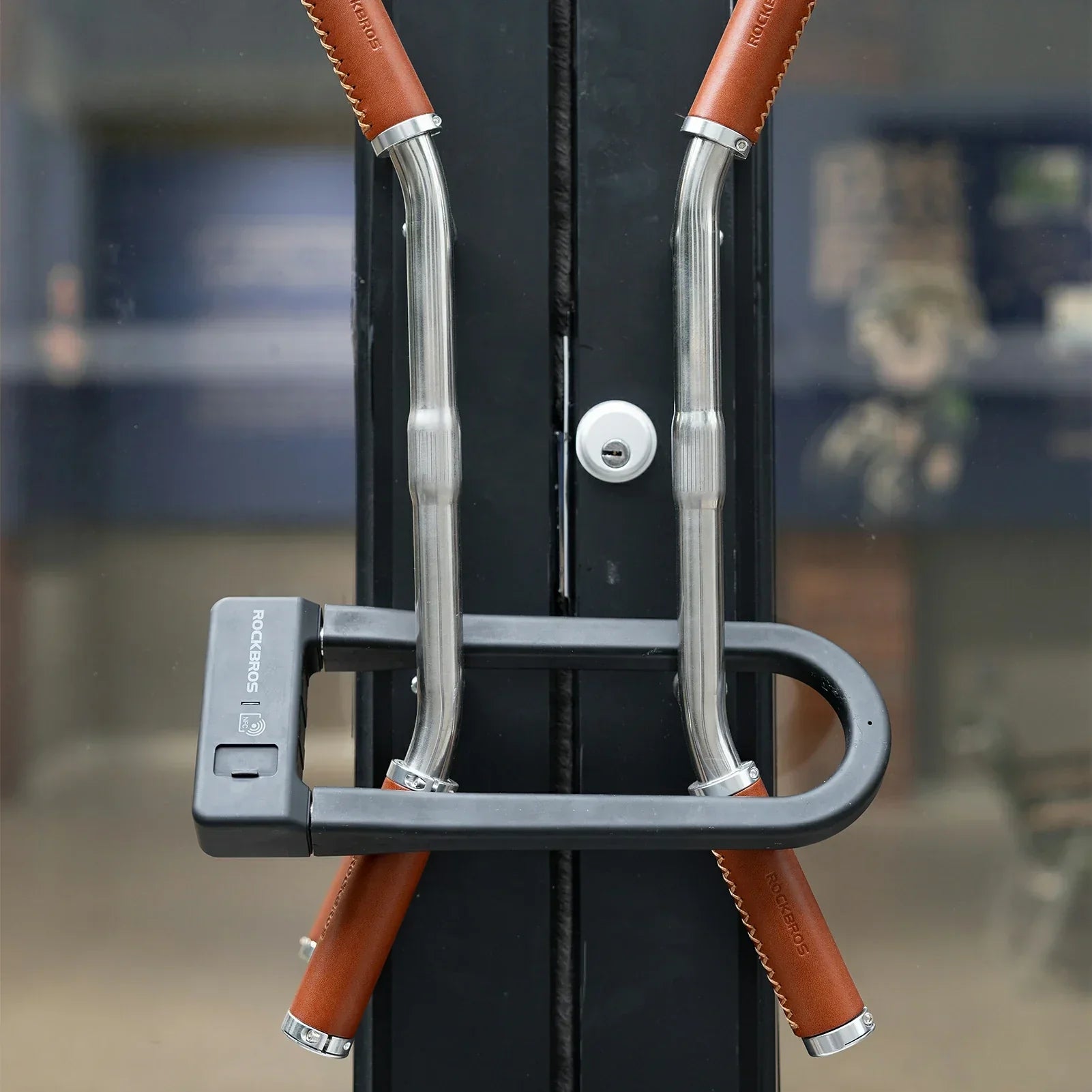 NFC Smart Bike U Lock | Heavy Duty Anti-Theft, Quick Unlock & Universal Fit for Road, Mountain & Folding Bikes