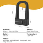 NFC Smart Bike U Lock | Heavy Duty Anti-Theft, Quick Unlock & Universal Fit for Road, Mountain & Folding Bikes