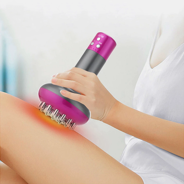 Electric Cellulite Massager Brush with Meridian Therapy for Body Sculpting and Skin Firming