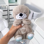 Snuggle Breathing Otter Bear | Soft Plush, Soothing Music & Ideal for Babies' Naptime and Bedtime Comfort