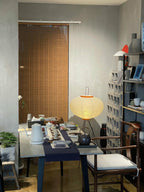 LED Rice Paper Floor Lamp - Adjustable Height, Soft Ambient Light for Living Room & Bedroom Decor