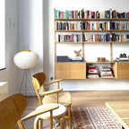 LED Rice Paper Floor Lamp - Adjustable Height, Soft Ambient Light for Living Room & Bedroom Decor