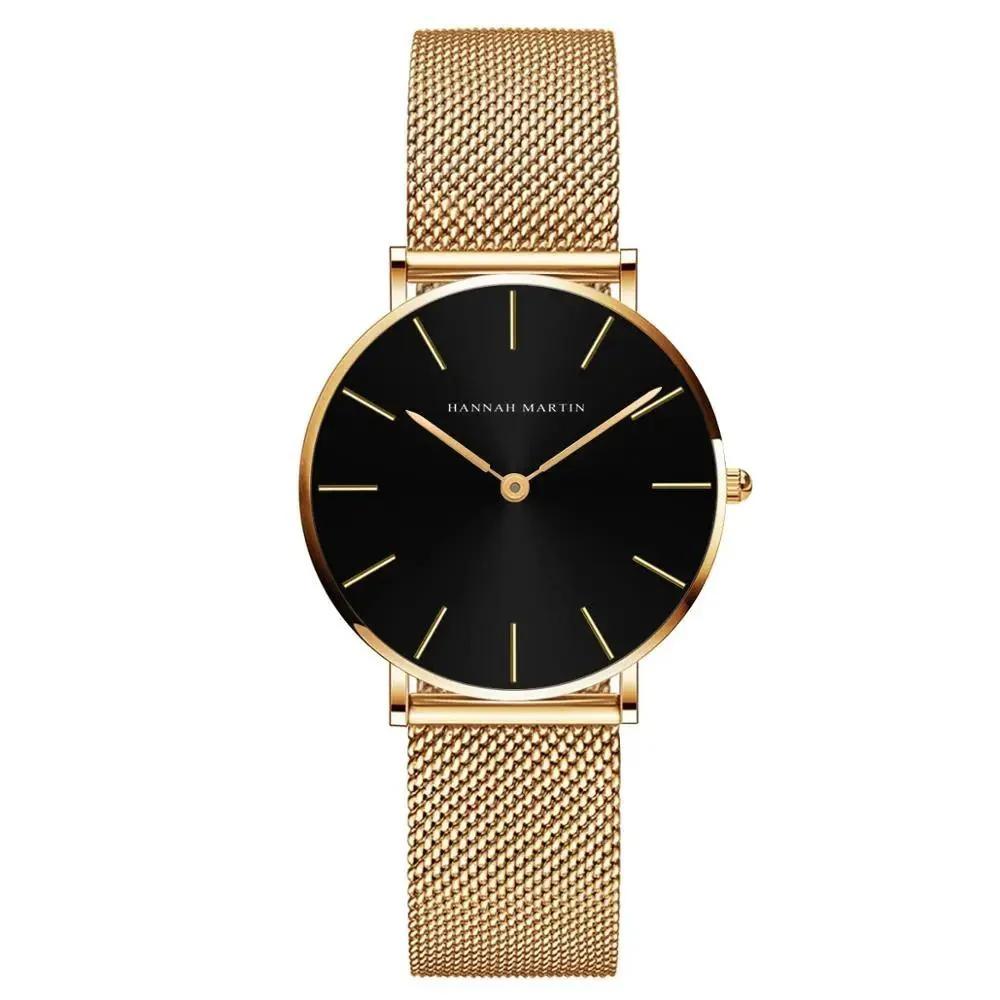Women's 36mm Quartz Watch | Rose Gold, Water Resistant & Shock Resistant for Daily Wear