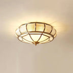Round Textured Glass Ceiling Light Fixture for Modern Home Decor & Living Room Illumination